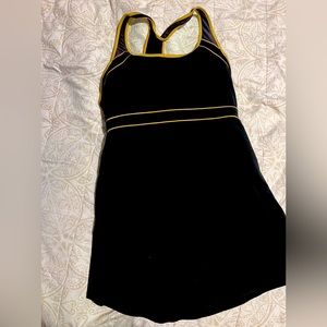 Speedo black and gold swim dress-SZ 18